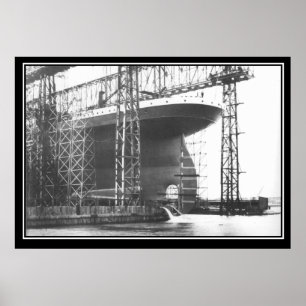 Die Titanic-Serie Poster Titanic Launch