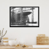 Die Titanic-Serie Poster Titanic Launch (Küche)