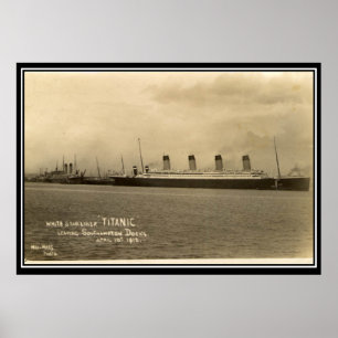 Die Titanic-Serie Vintage-Fotoplakat Poster