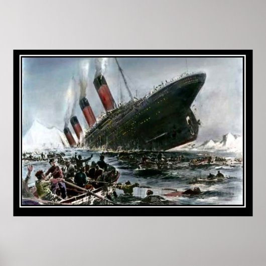 Die Titanic Sinking Artist View-Serie Poster (Vorne)