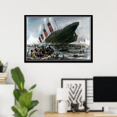 Die Titanic Sinking Artist View-Serie Poster (Heimbüro)