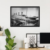 Die Titanic wurde 1909 gebaut Poster (Heimbüro)