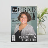 Die Titelseite des Doctor Graduate Foto Trendy Mag Ankündigung (Stehend Vorderseite)