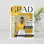 Die Titelseite des Grand Fun Trendy Graduate Foto  Ankündigung (Stehend Vorderseite)