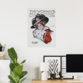 Die Titelseite des Magazins der Frau Poster (Heimbüro)