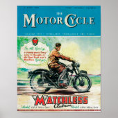 Die Titelseite des Motor Cycle Magazine Poster (Vorne)