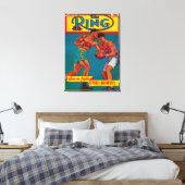 Die Titelseite des Ring Magazine Leinwanddruck (Insitu (Schlafzimmer))
