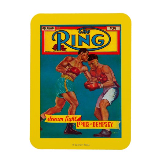 Die Titelseite des Ring Magazine Magnet (Vertikal)