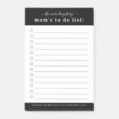 Die To-Do-Liste der lustigen Mama | Checkliste für Post-it Klebezettel (Vorderseite)