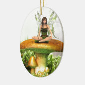 Die Toadstool Fairy Keramik Ornament (Links)