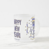 Die Toast-Tasse des Neujahrs Mattglastasse (VorderseiteRechts)