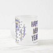 Die Toast-Tasse des Neujahrs Mattglastasse (Vorderseite Links)