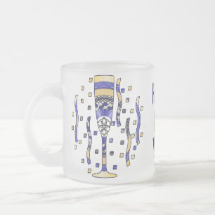Die Toast-Tasse des Neujahrs Mattglastasse