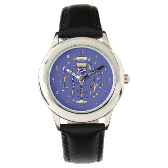 Die Toast-Uhr des Neujahrs Armbanduhr (Vorderseite)