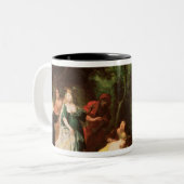 Die Tochter des Pharaos, die Moses entdeckt Zweifarbige Tasse (Vorderseite Links)