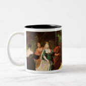 Die Tochter des Pharaos, die Moses entdeckt Zweifarbige Tasse (Links)