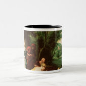 Die Tochter des Pharaos, die Moses entdeckt Zweifarbige Tasse (Mittel)