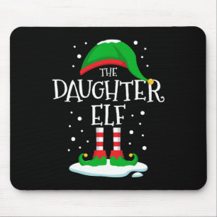 Die Tochter Elf Weihnachtsfamilie passt zu Xmas Gr Mousepad