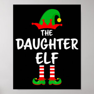 Die Tochter-Elfe passend zur Familienweihnacht Poster
