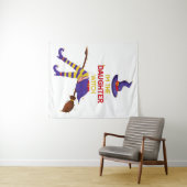 Die Tochter Hexe Wandteppich (Beispiel (Horizontal))