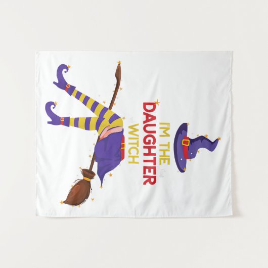 Die Tochter Hexe Wandteppich (Vorderseite (Horizontal))