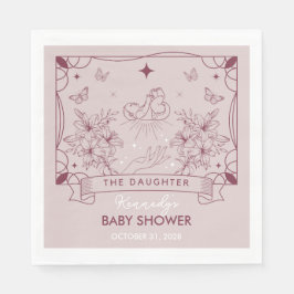 Die Tochter-Tarot-Babydusche Napkin Serviette