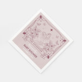 Die Tochter-Tarot-Babydusche Napkin Serviette (Ecke)