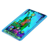 Die Todeskarte des Magier-Coronavirus-Tarots Magnet (Linke Seite)