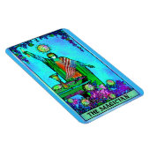 Die Todeskarte des Magier-Coronavirus-Tarots Magnet (Rechte Seite)