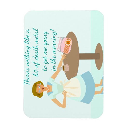 Die Todesmetall-Hausfrau Magnet (Vertikal)