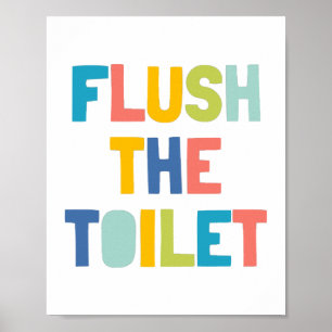 Die Toilette, das Badezimmer Poster