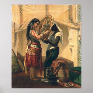 Die Toilette des Odalisque Poster