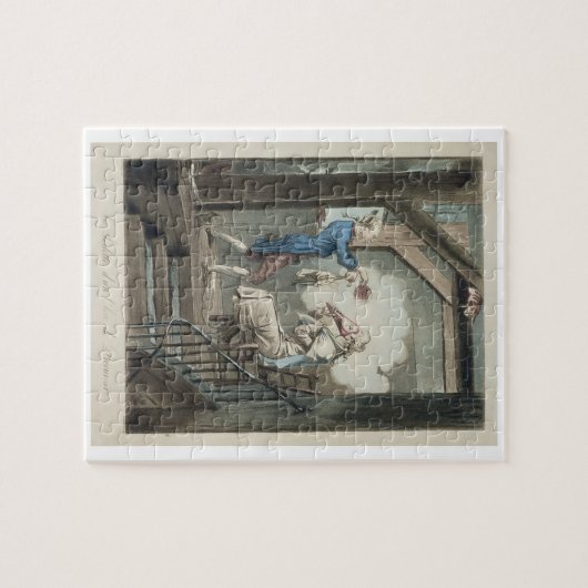 Die Toilette des Sekretärs eines Rechtsanwalts, Puzzle (Horizontal)