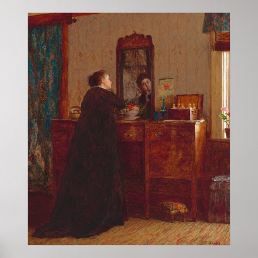 Die Toilette - Eastman Johnson Fine Art Poster (Vorne)