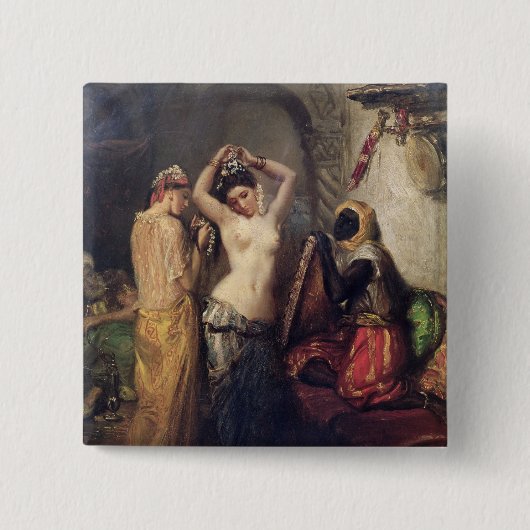 Die Toilette im Seraglio Button (Vorderseite)