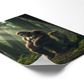 Die Toilette ist im Wald zu Fuß zu erreichen Poster (Ecke)