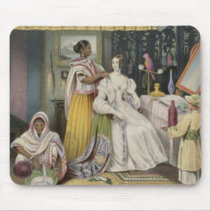 Die Toilette junger Dame, überziehen 2 von Mousepad