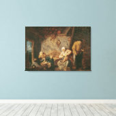 Die Toilette Leinwanddruck (Insitu (Holzboden))