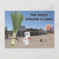 Die Toilette Sprung ein Leck!