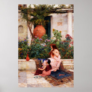 Die Toilette von John William Waterhouse Poster