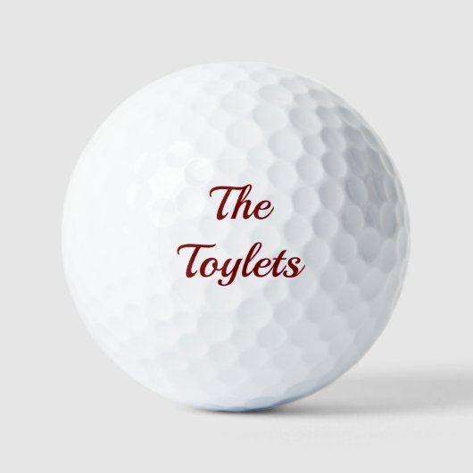 Die Toiletten Golfball (Vorderseite)