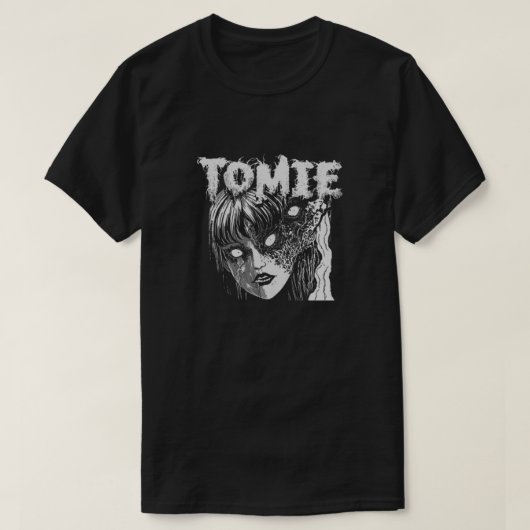 Die Tomie Dark Face Girl Jun Ito T-Shirt (Design vorne)