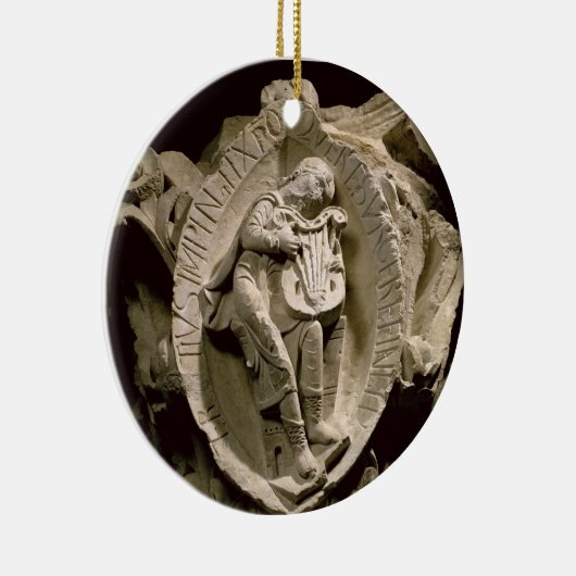 "Die Töne von Musik", Spalten-Hauptstadt vom amb Keramikornament (Rechts)