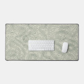 Die Topografie der Linie mit der Natur inspirierte Schreibtischunterlage (Tastatur & Maus)