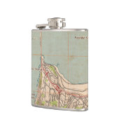 Die topografische Karte des Golden Gate Flachmann (Links)