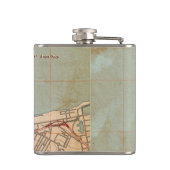 Die topografische Karte des Golden Gate Flachmann (Rückseite)