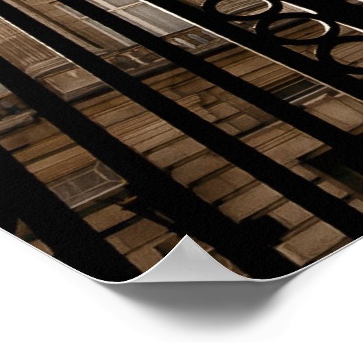 Die Tore des Buckingham Palace Poster (Ecke)