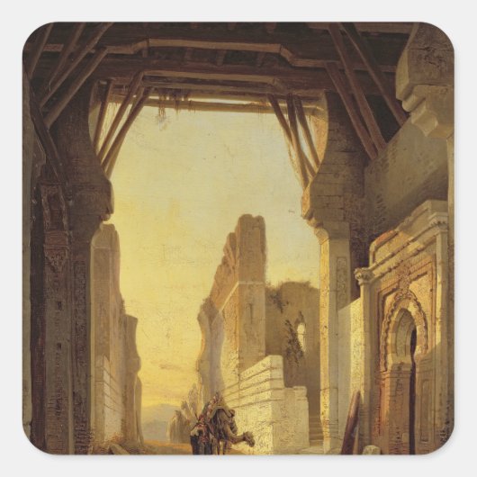 Die Tore von El Geber in Marokko Quadratischer Aufkleber (Vorderseite)