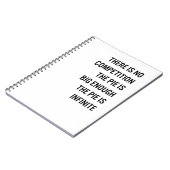 Die Torte ist großes genug Zitat (kundengerechte Notizblock (Linke Seite)