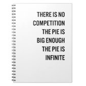 Die Torte ist großes genug Zitat (kundengerechte Notizblock (Vorderseite)